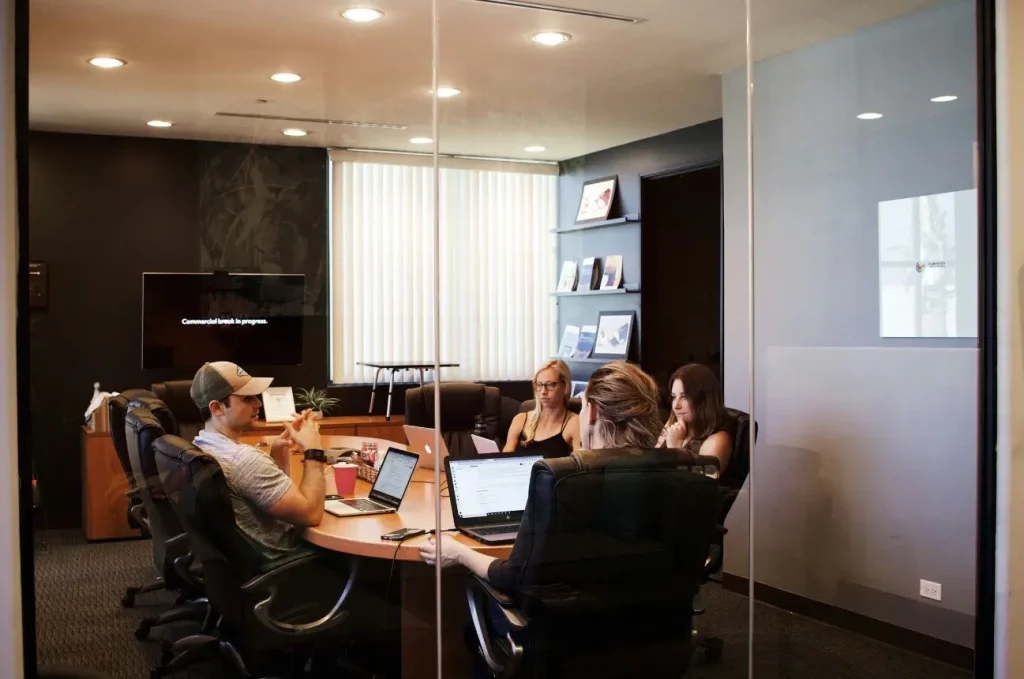 people participating in boardroom meeting